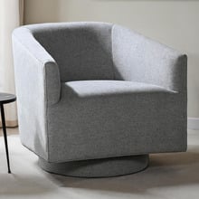 Gabby Linen-Blend Swivel Tub Chair